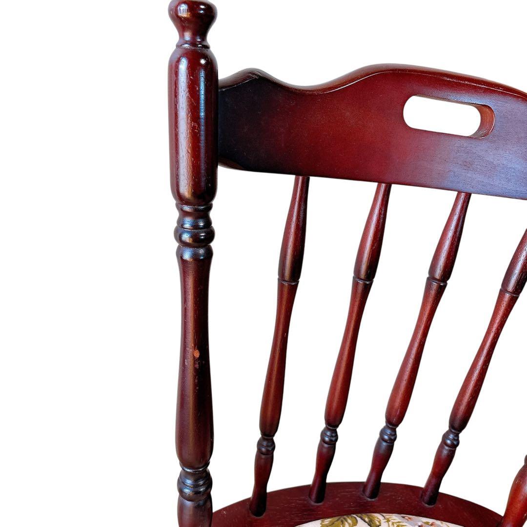 【ちひろ】① MIKIMOKU 2脚　椅子　花柄　ヴィンテージ　チェア