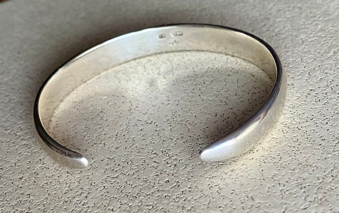 【SALE】アガット　ぽってりバングル　S925