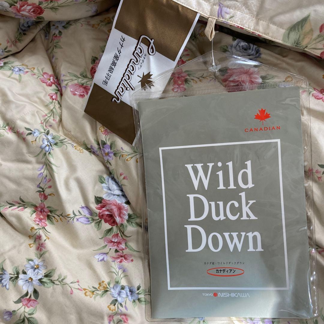 優*ム様 羽毛掛布団　ダブル　西川の羽毛ふとん　ワイルドダックダウン95%