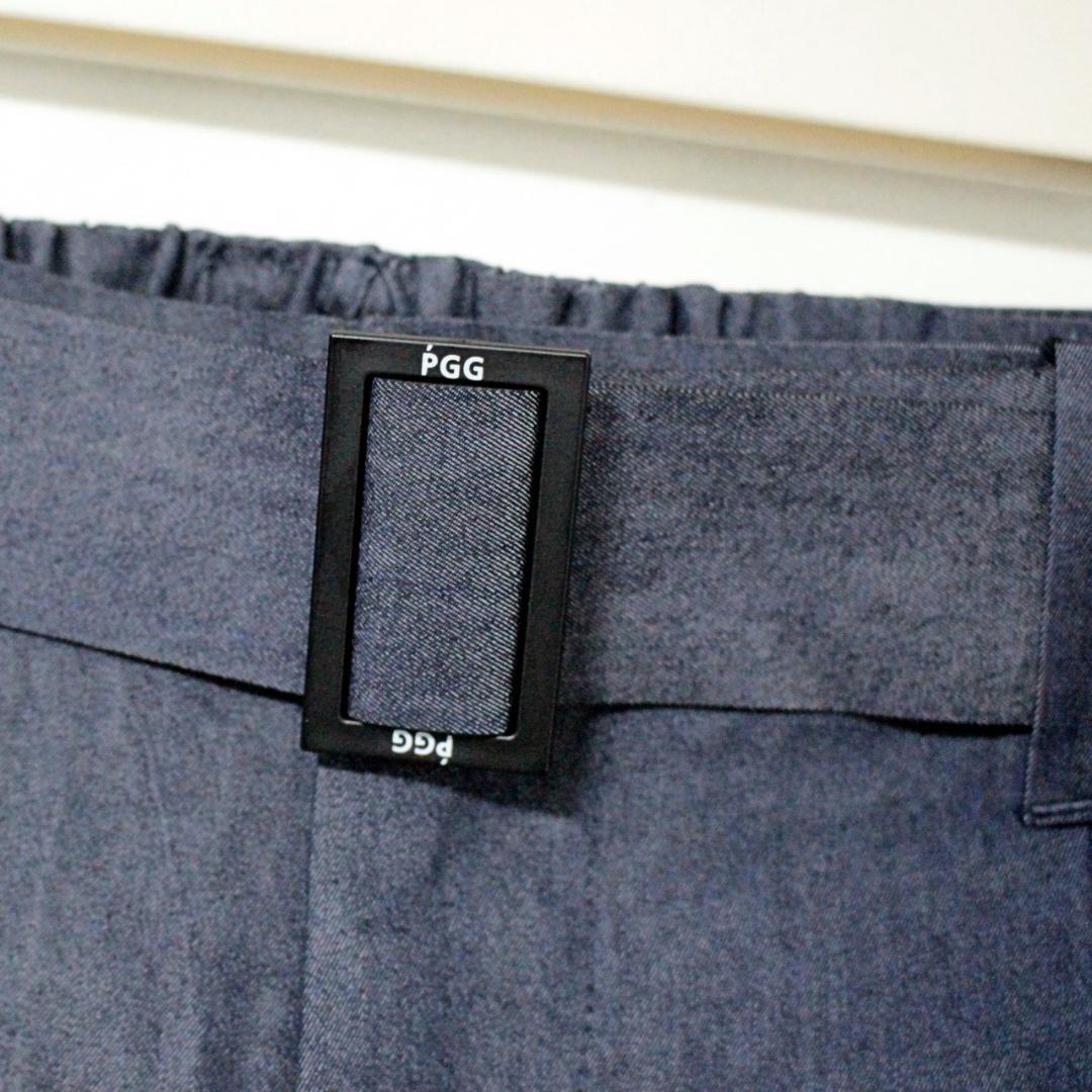 新品 PGG ロゴベルト付（パーリーゲイツ） ストレッチショーツ M（W80