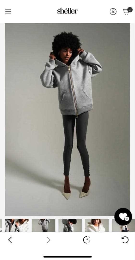 sheller パーカー