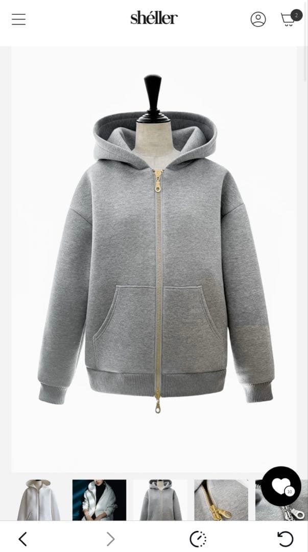 sheller パーカー