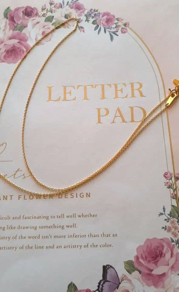 新品未使用18K小豆 ネックレス 45cm　2g