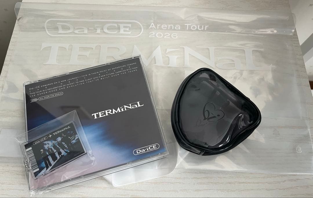 Da-iCE『TERMiNaL』DVD2枚組特典キーホルダーショッパー、ポーチ付