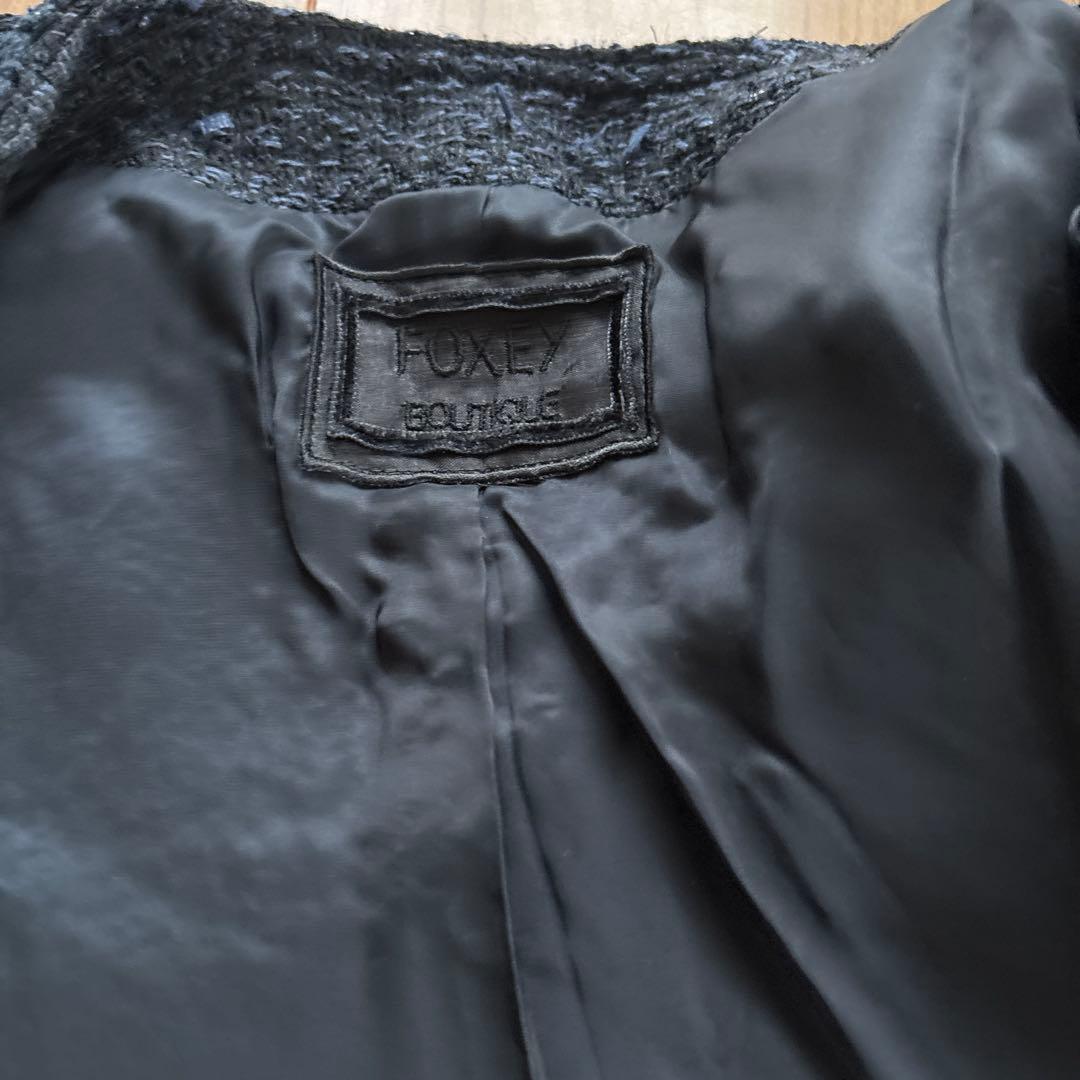 foxey ノーカラージャケット　フォーマル　ジャケット　38