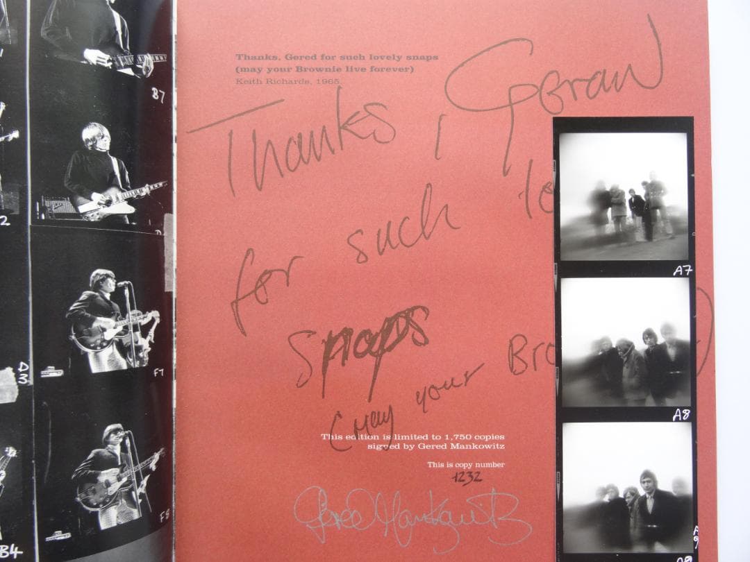 洋書◆ローリング・ストーンズ写真集 本 1750部限定 サイン入り