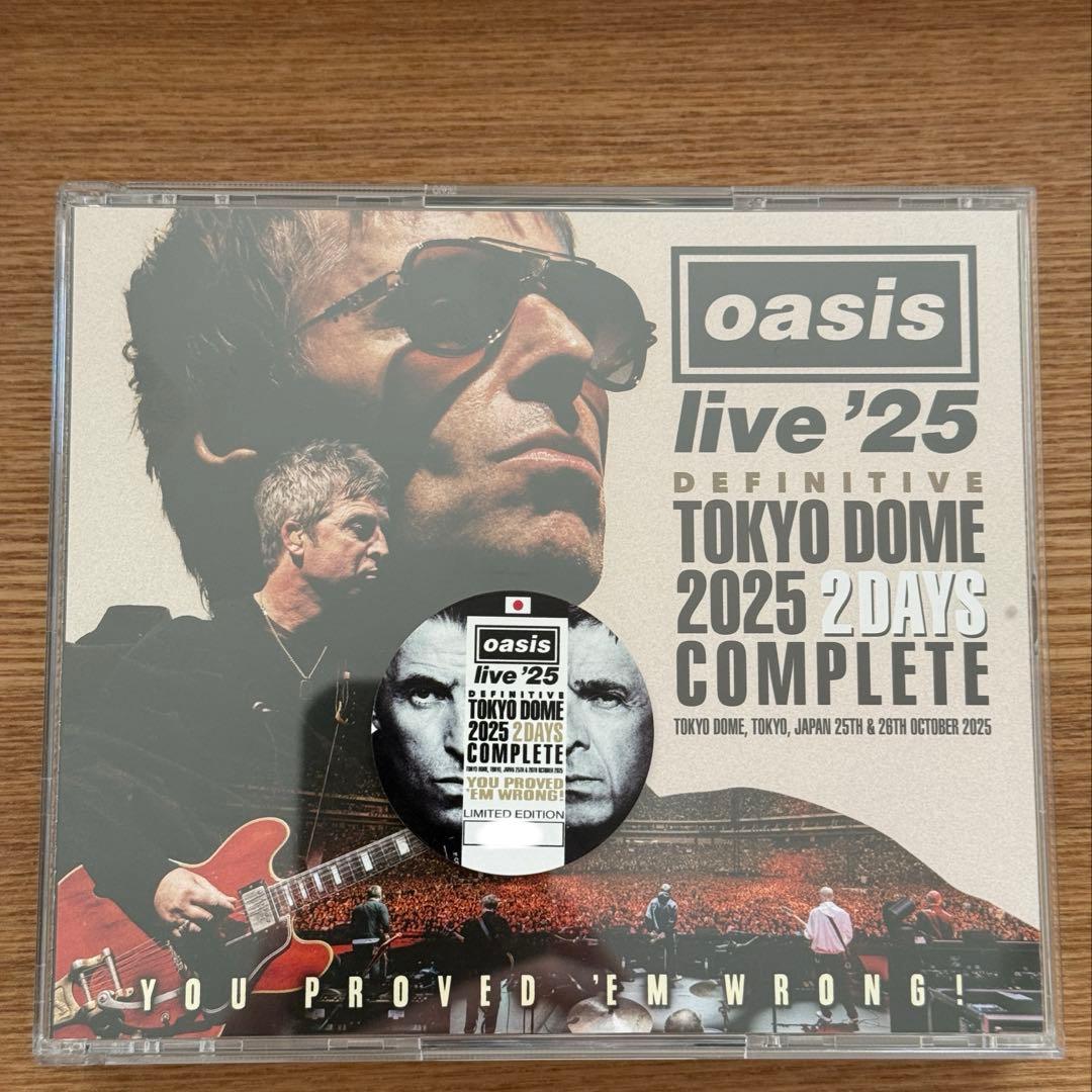 oasis DEFINITIVE TOKYO DOME 2025 LH 特典付き