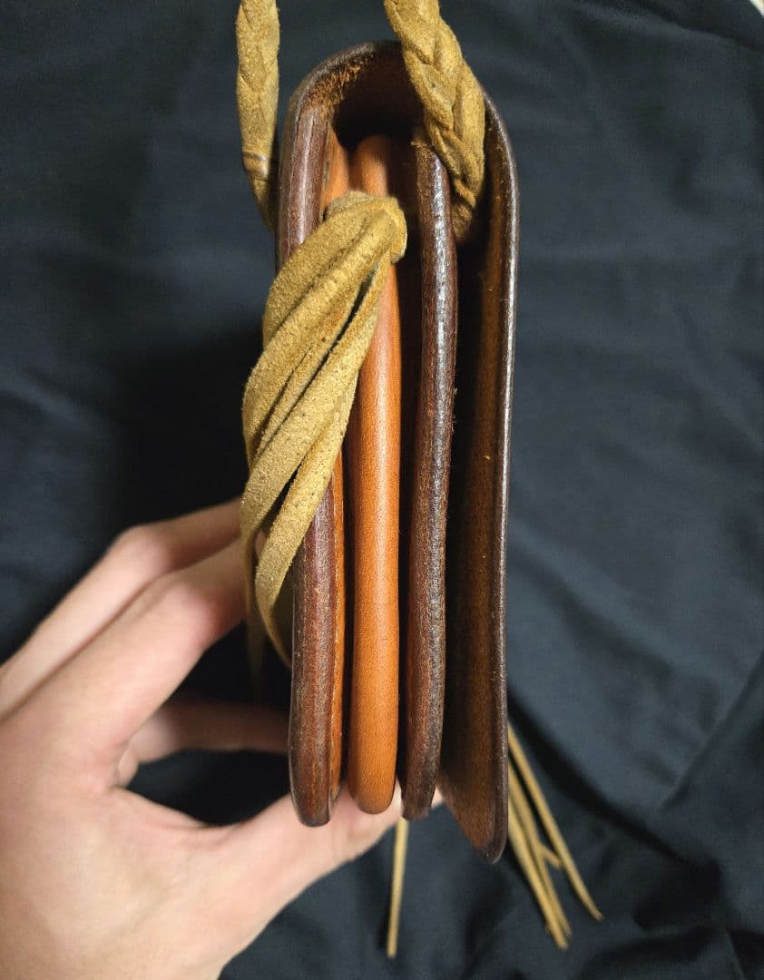 t*o様 goro's　ゴローズ　Old腰掛けバッグ　アンティークフェザービーズ