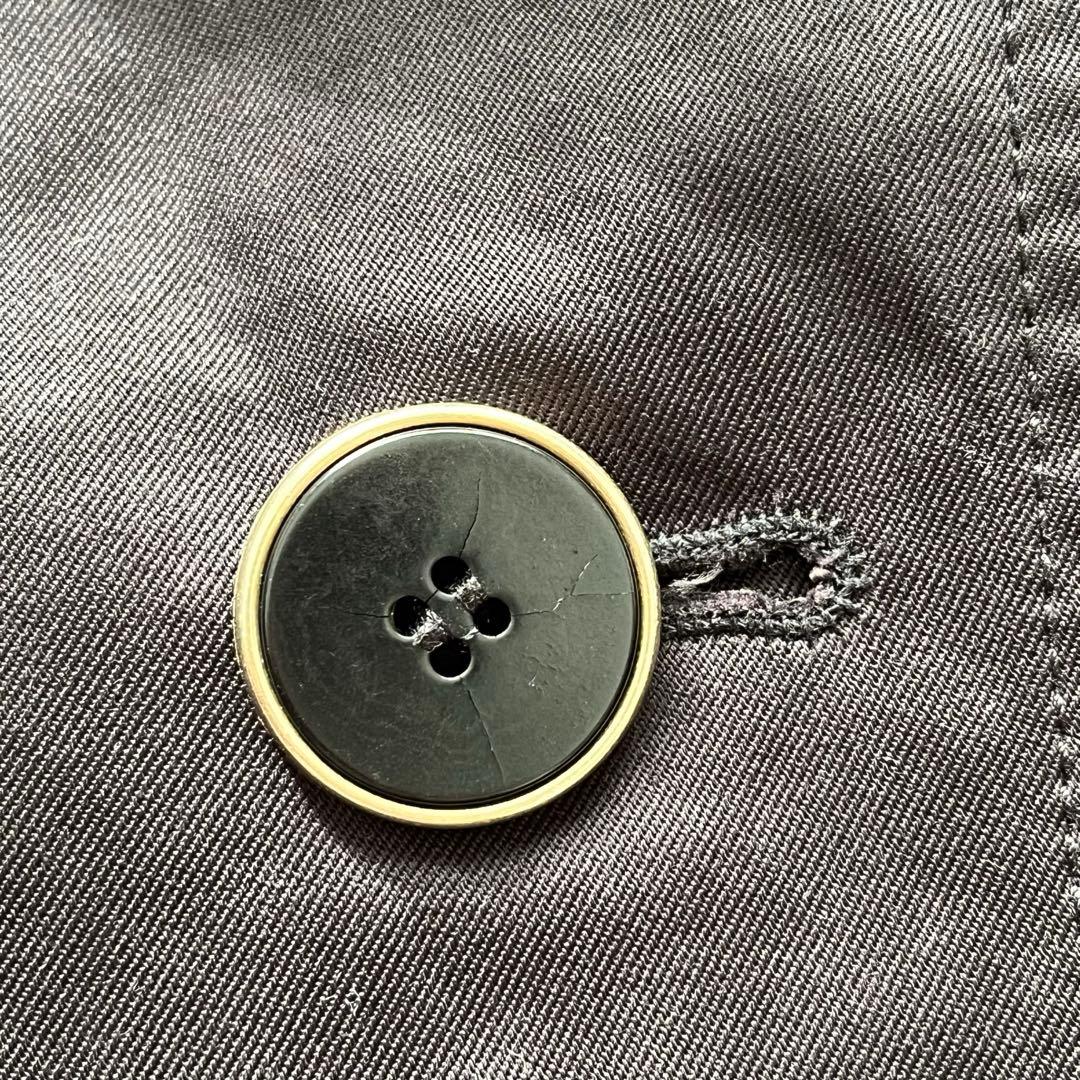 【美品】マックスマーラ ロングトレンチコート ベルト付き ダブル ブラック40