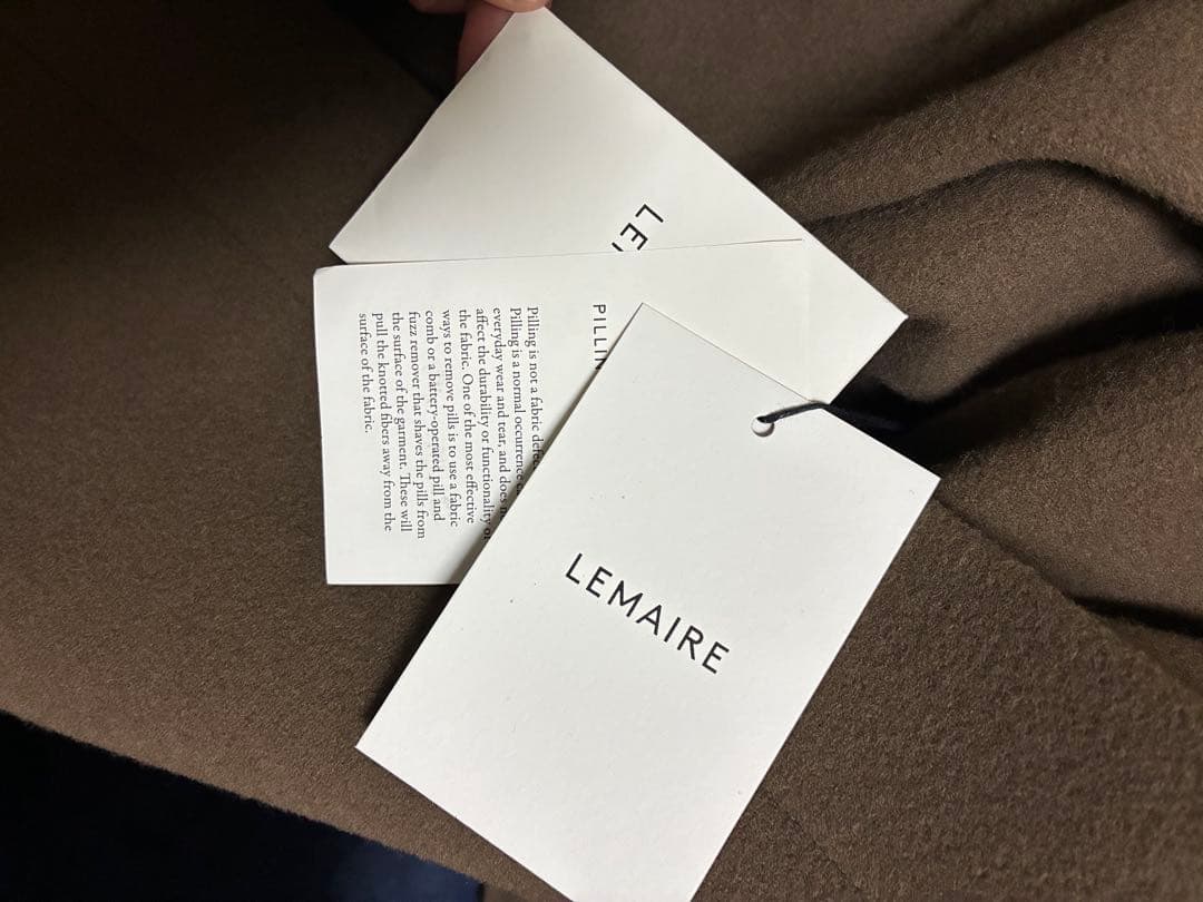 ジャケット・アウター LEMAIRE 23AW WRAP COAT