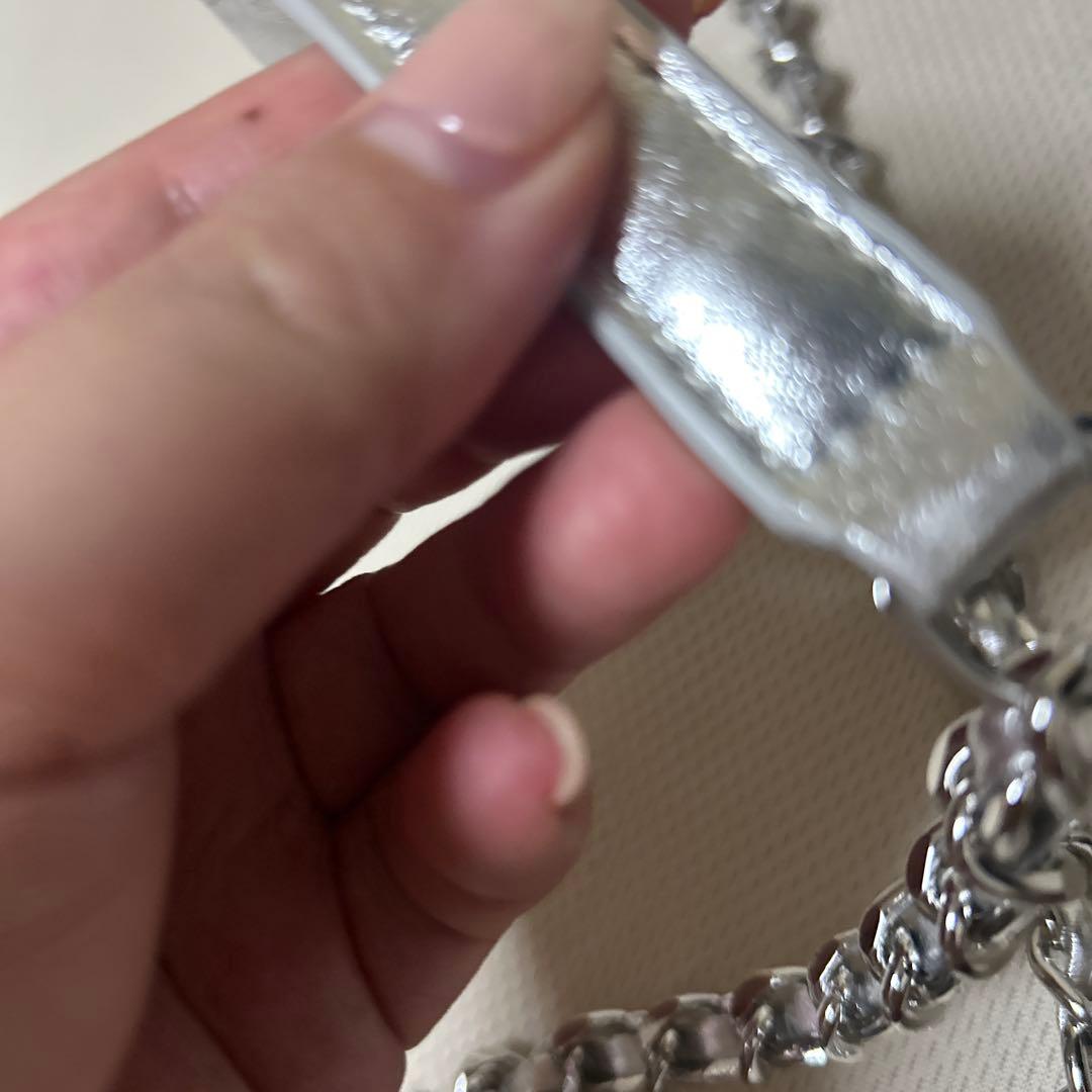 ANTEPRIMA シルバー ビーズパーティーバッグ