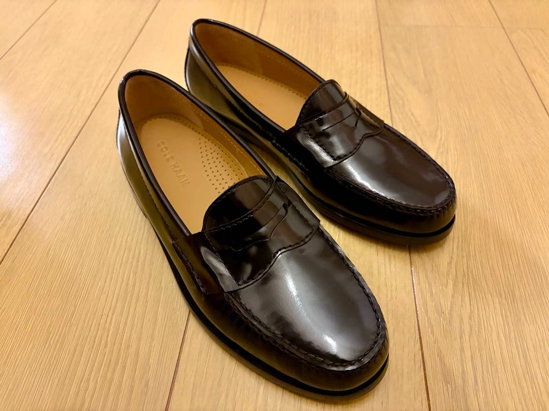 未使用 COLEHAANコールハーン ピンチペニーローファー ガラスレザー