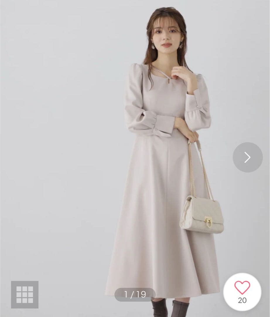 PROPORTION BODY DRESSINGデコルテストラップワンピースM