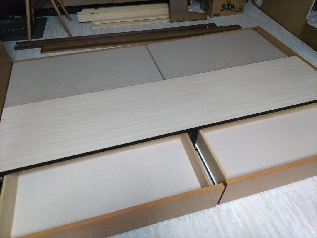 札幌市近近郊の方限定！送料無料！フランスベッド 収納付きシングルベッド