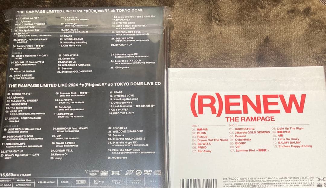 THE RAMPAGE DVD＋（R)ENEW 2CD
