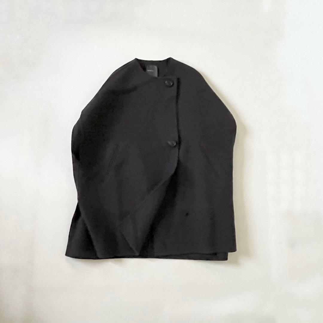 ＊Noble ノーブル MTRリバーポンチョジレ カシミヤ混 ウール