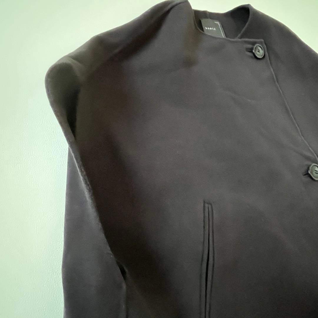 ＊Noble ノーブル MTRリバーポンチョジレ カシミヤ混 ウール