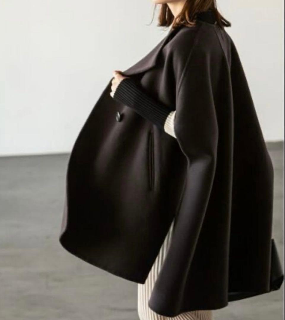 ＊Noble ノーブル MTRリバーポンチョジレ カシミヤ混 ウール