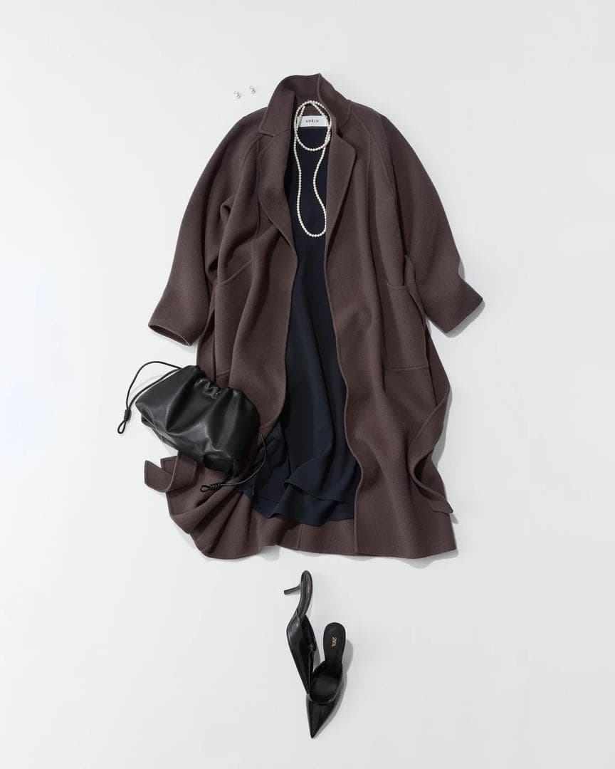 美品✨SOEJU ソージュ　2WAYワンピース　ネイビー　Mサイズ　現行品