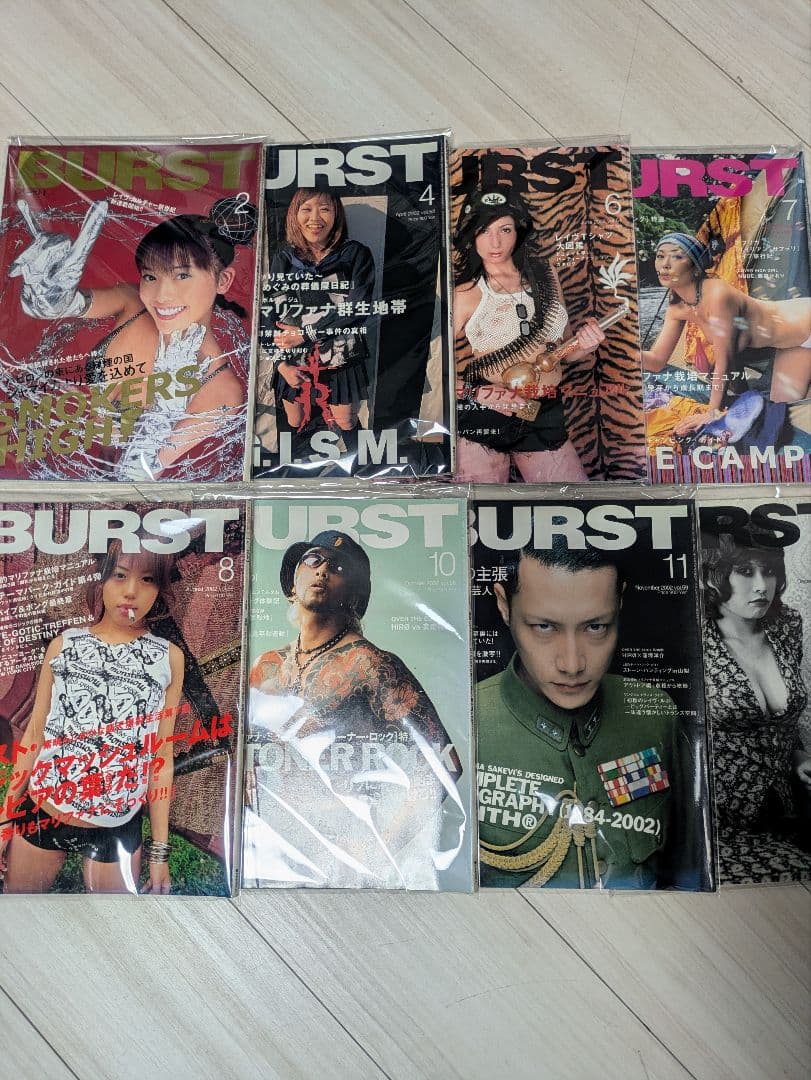 2002年BURST2月、4月、6月、7月、8月、10月、11月、12月