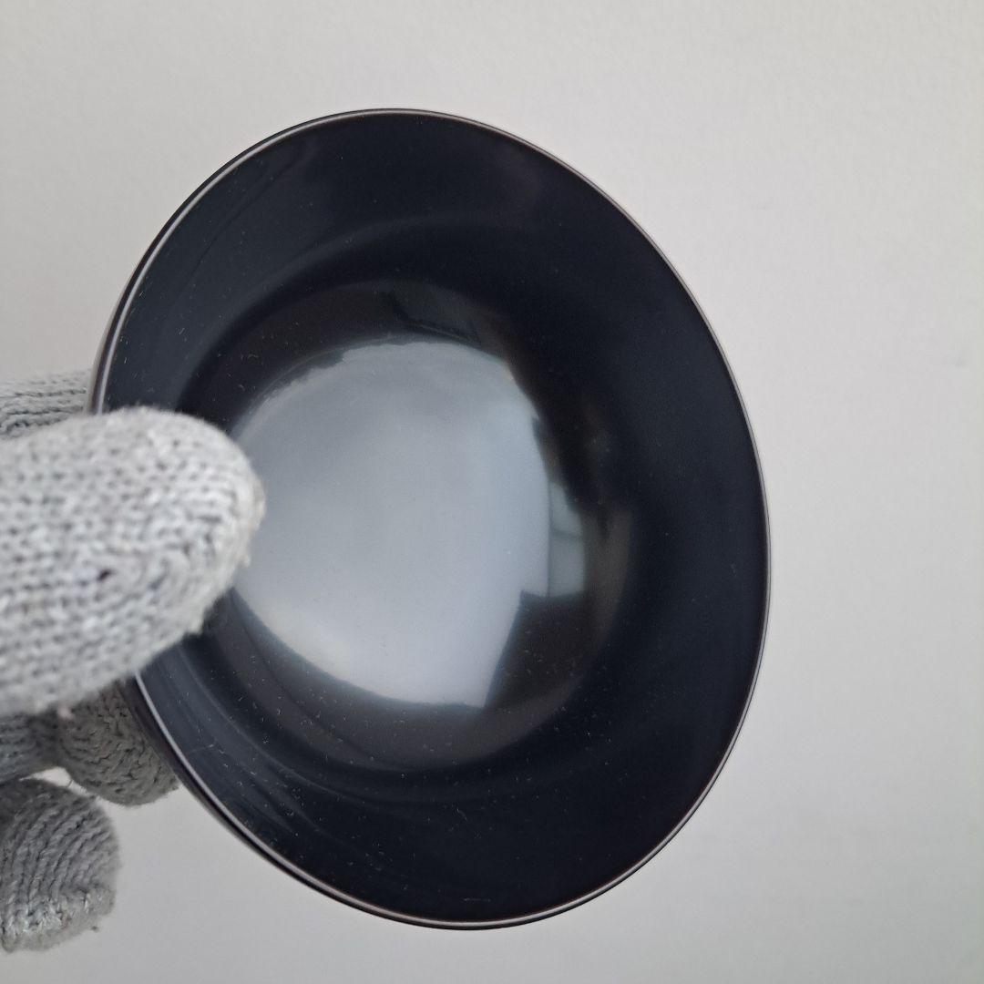 【越前\"河和田漆　千筋\"吸物椀×5客】天然木製　見返し\"波千鳥蒔絵　未使用品