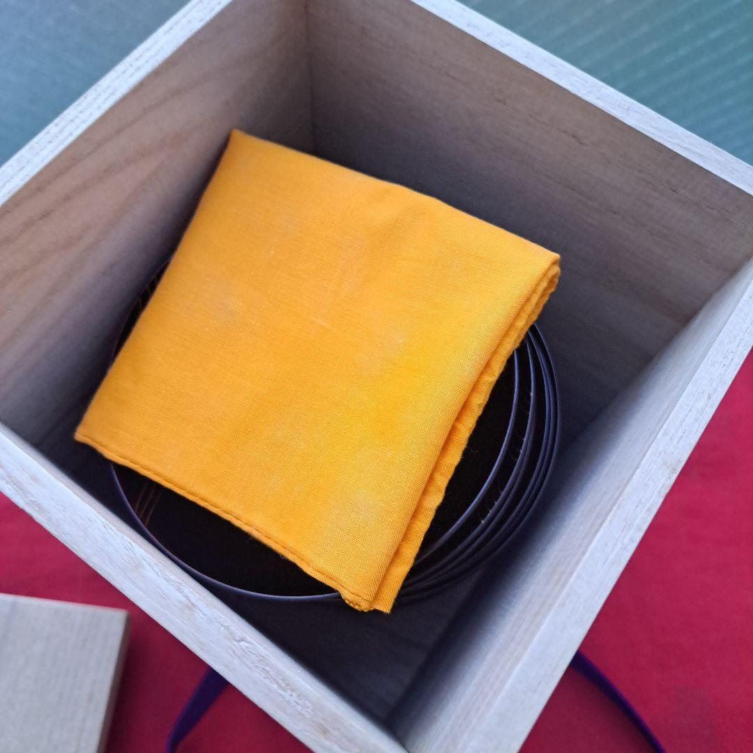 【越前\"河和田漆　千筋\"吸物椀×5客】天然木製　見返し\"波千鳥蒔絵　未使用品