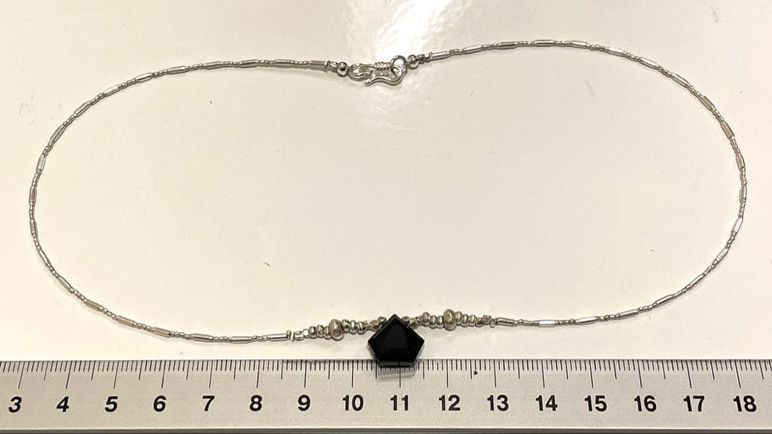 カレンシルバー　オニキス　ネックレス　※N70-3 ほか、ご依頼品