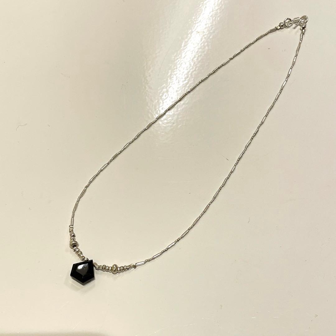 カレンシルバー　オニキス　ネックレス　※N70-3 ほか、ご依頼品