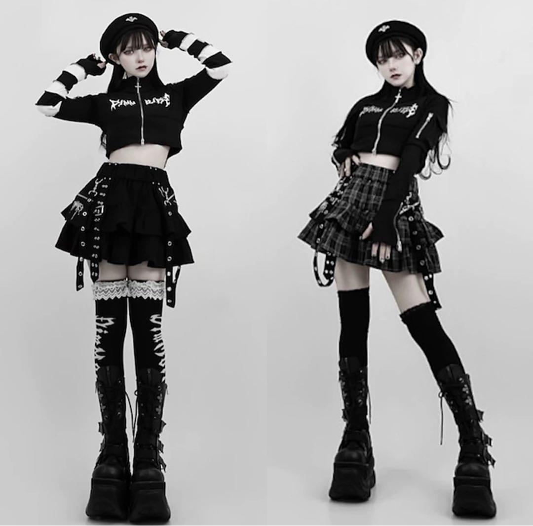 dimmoire PUNKフリルミニスカート【チェック】