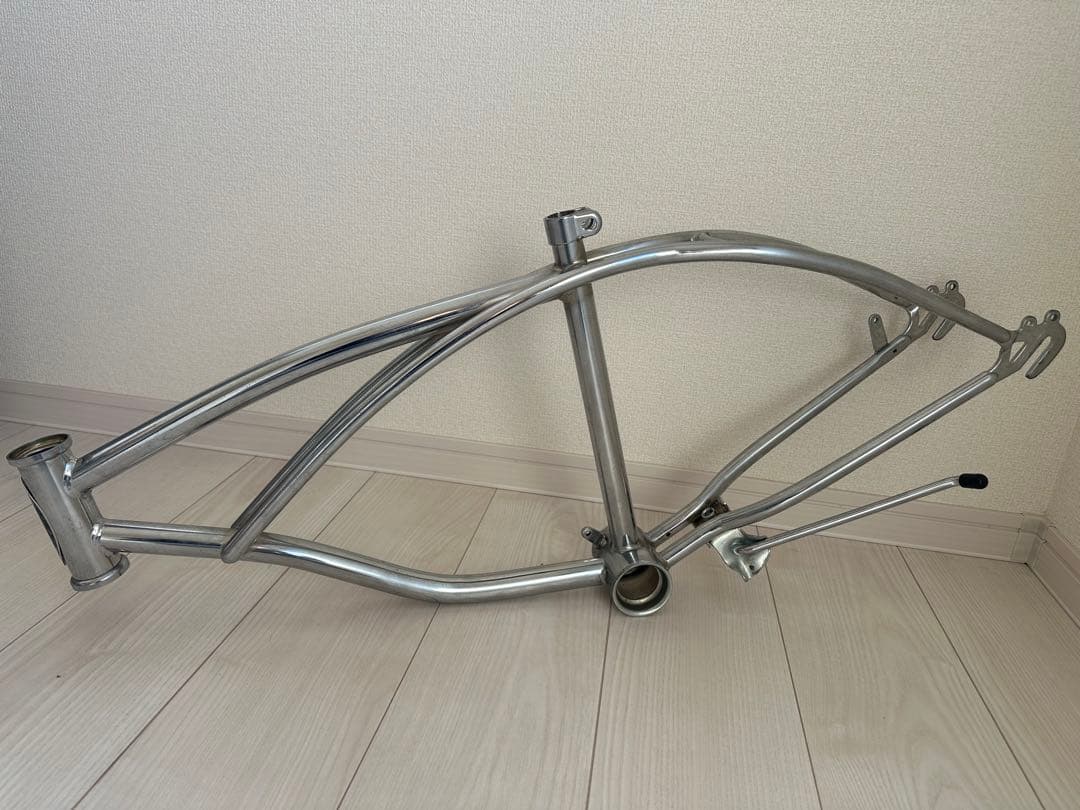 ローチャリ　lowrider bicycle 20インチ　フレーム　クローム