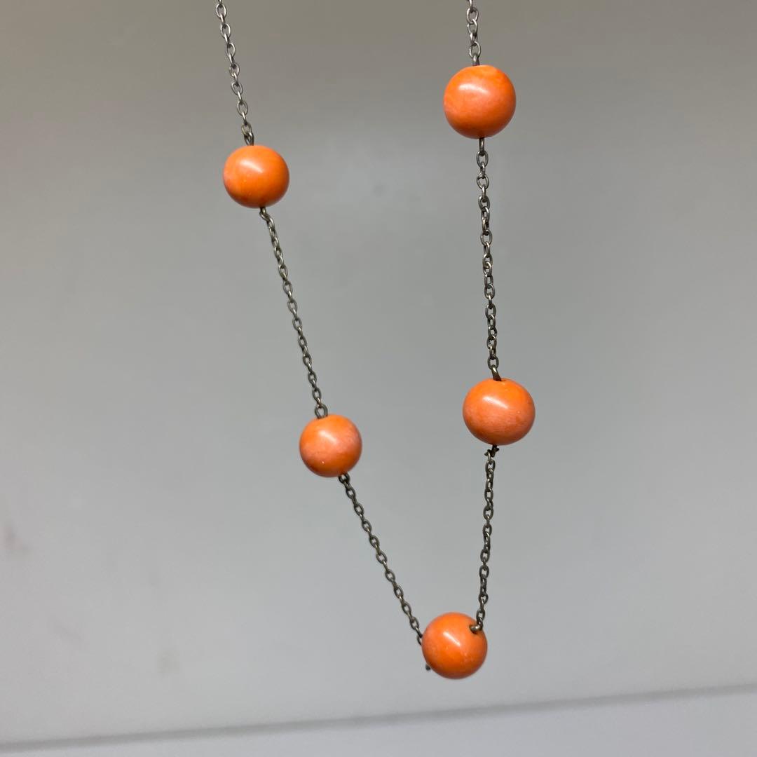 専用　本赤珊瑚　玉珊瑚ネックレス　10g 東さ7-0302☆2F