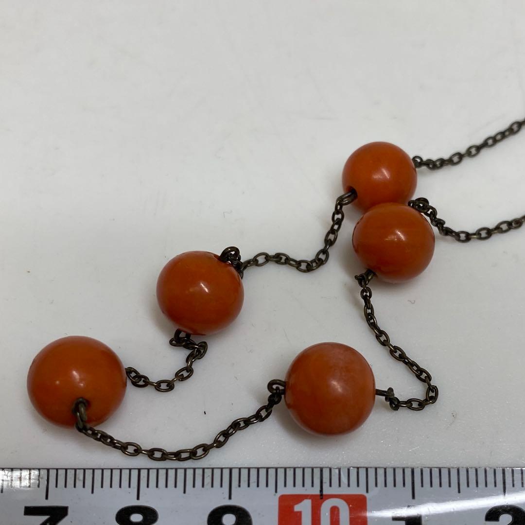 専用　本赤珊瑚　玉珊瑚ネックレス　10g 東さ7-0302☆2F