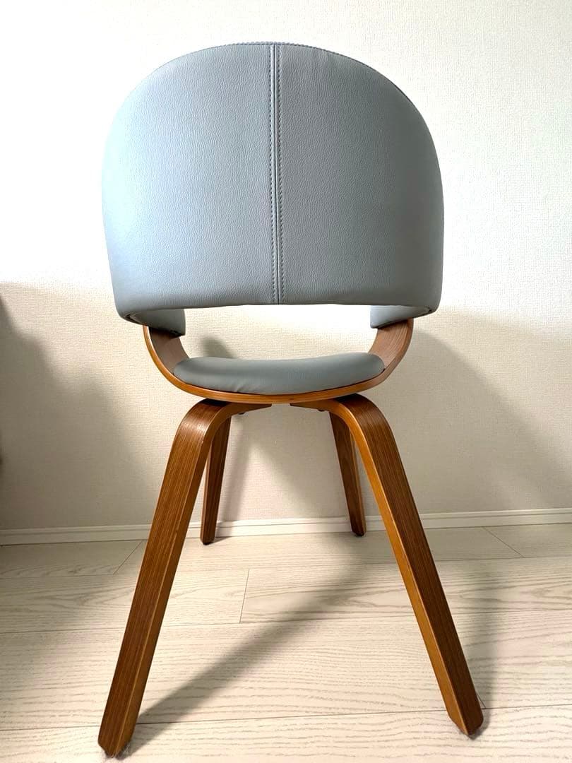 美品 完成品アルメンリビング ダイニングチェア グレー 送料5000円込み