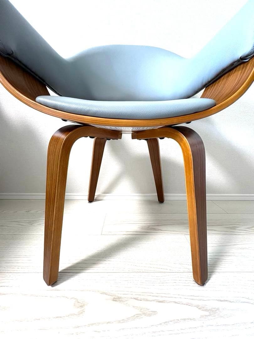 美品 完成品アルメンリビング ダイニングチェア グレー 送料5000円込み