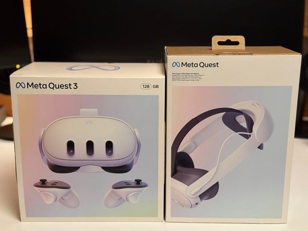  Quest 3 128GB + Eliteストラップ バッテリー付き