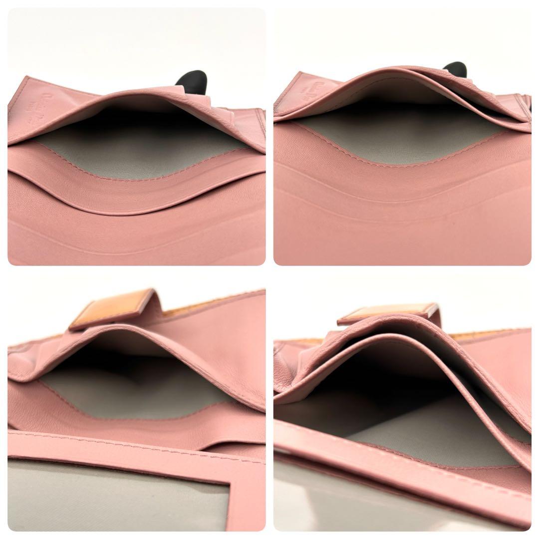 Christian Dior ディオール 二つ折り財布 エナメル レザー 良品