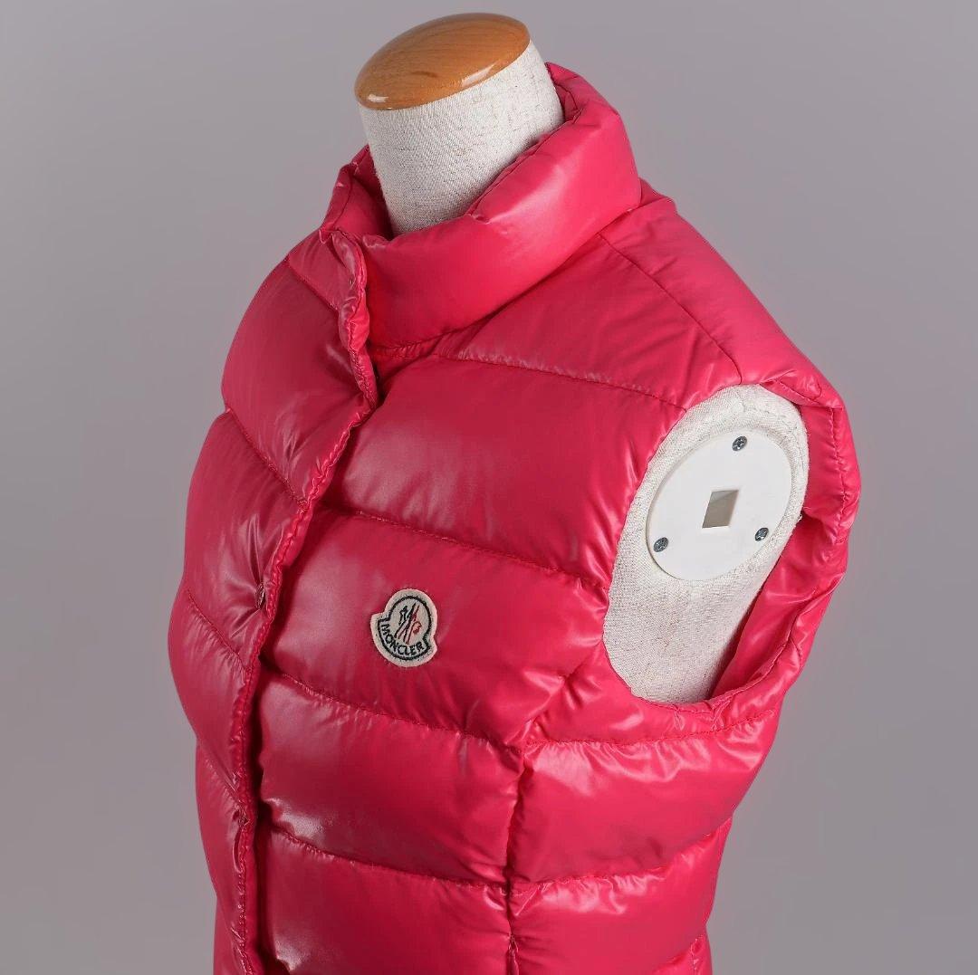 【ゆと】モンクレール ダウンベスト サイズ1 レディース ピンク