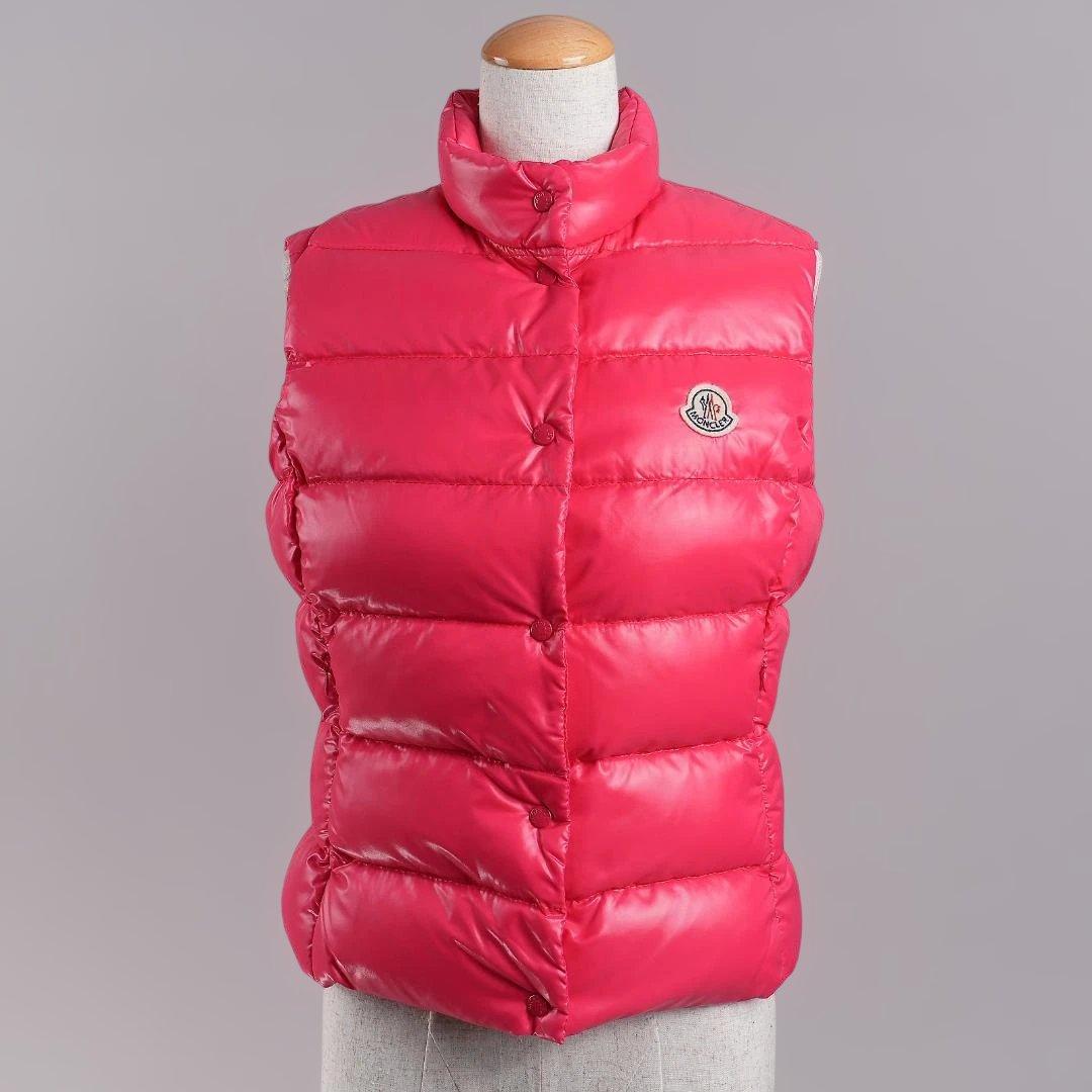 【ゆと】モンクレール ダウンベスト サイズ1 レディース ピンク