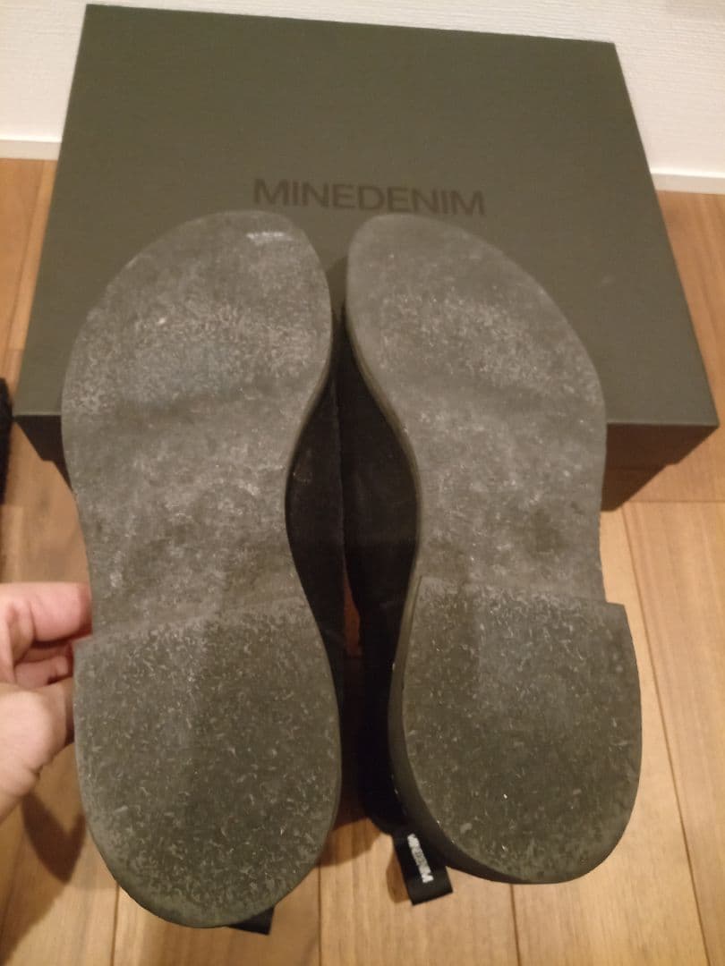 ブラックスエードサイドゴアブーツ