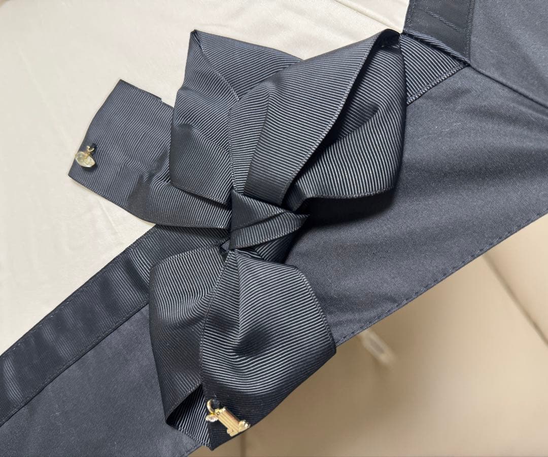 ランバンオンブルー　ビジューリボン　晴雨兼用日傘