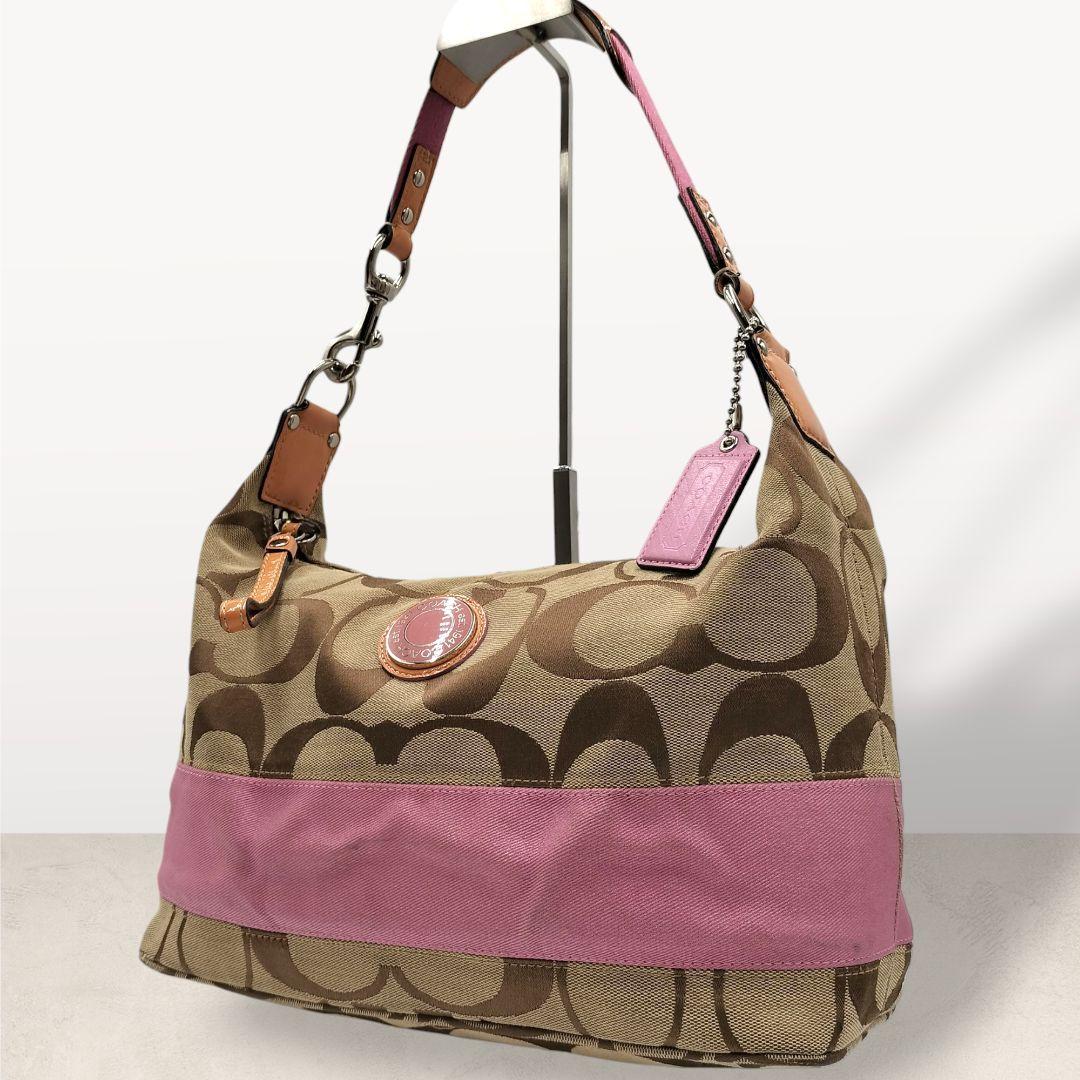 バッグ Coach OneShoulderBag Signature Pink y2k