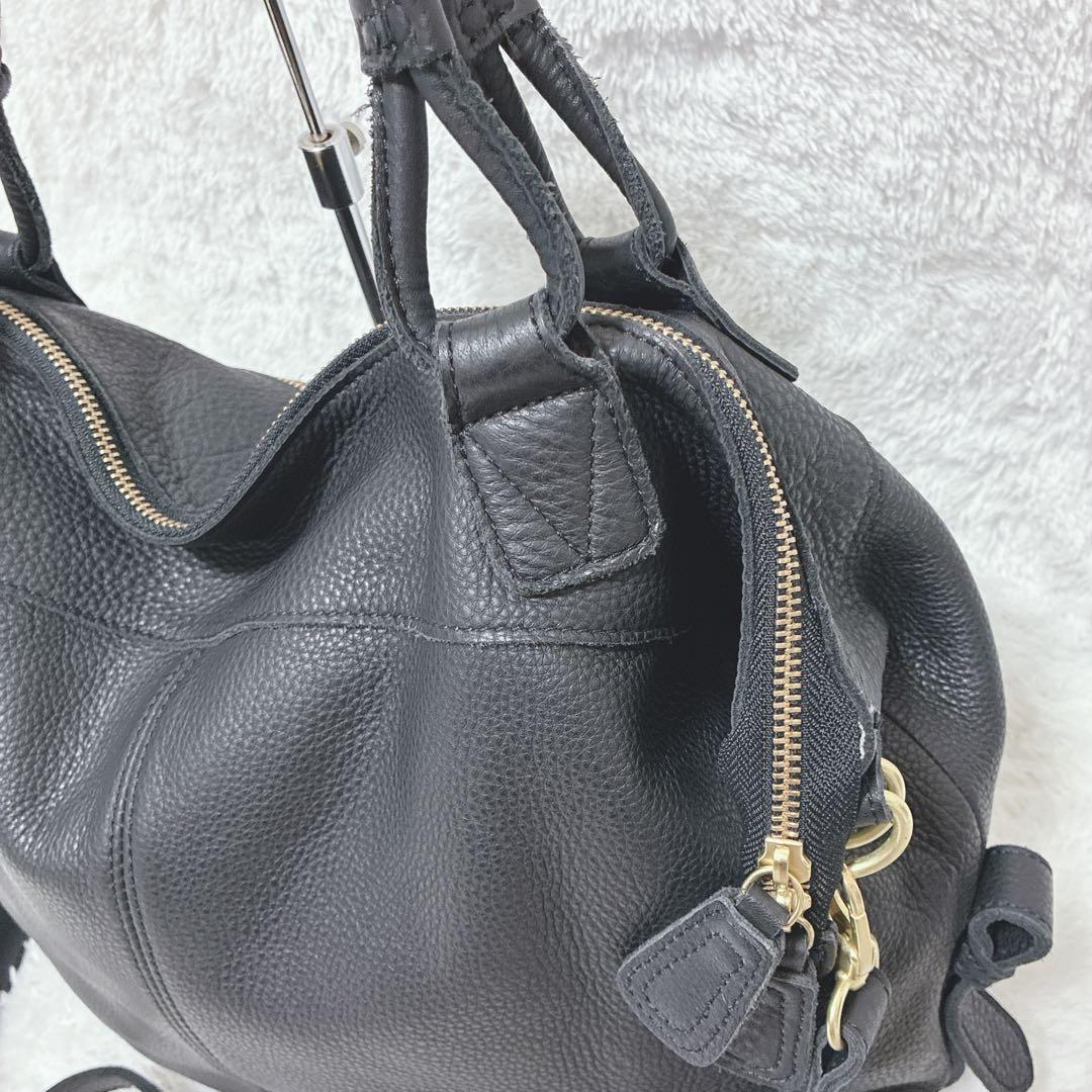 ✨美品✨　ear PAPILLONNER レザー 2WAY トートバッグ　大容量