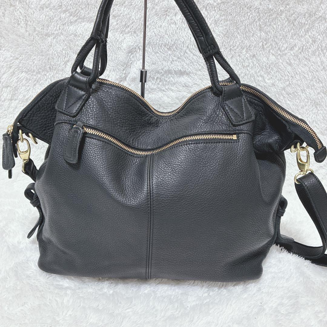 ✨美品✨　ear PAPILLONNER レザー 2WAY トートバッグ　大容量