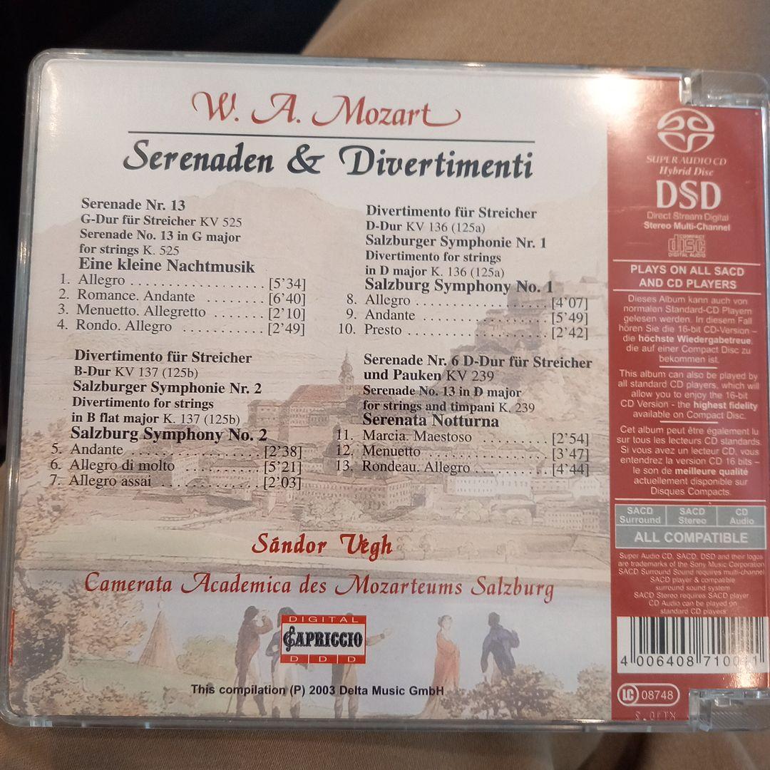 超入手困難❗SACD ヴェーグ　モーツァルト　アイネクライネ