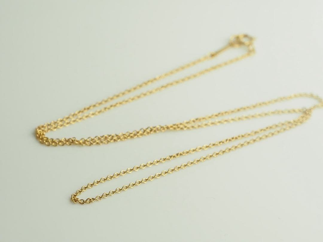TIFFANY&Co.ティファニー　750イエローゴールド　チェーンネックレス