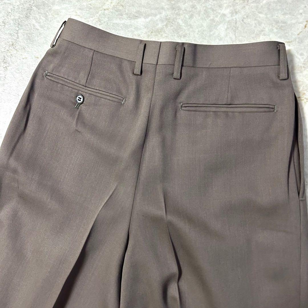 レトロ 茶色 ブラウンカラー ウール ダブル セットアップ スーツ 成人式