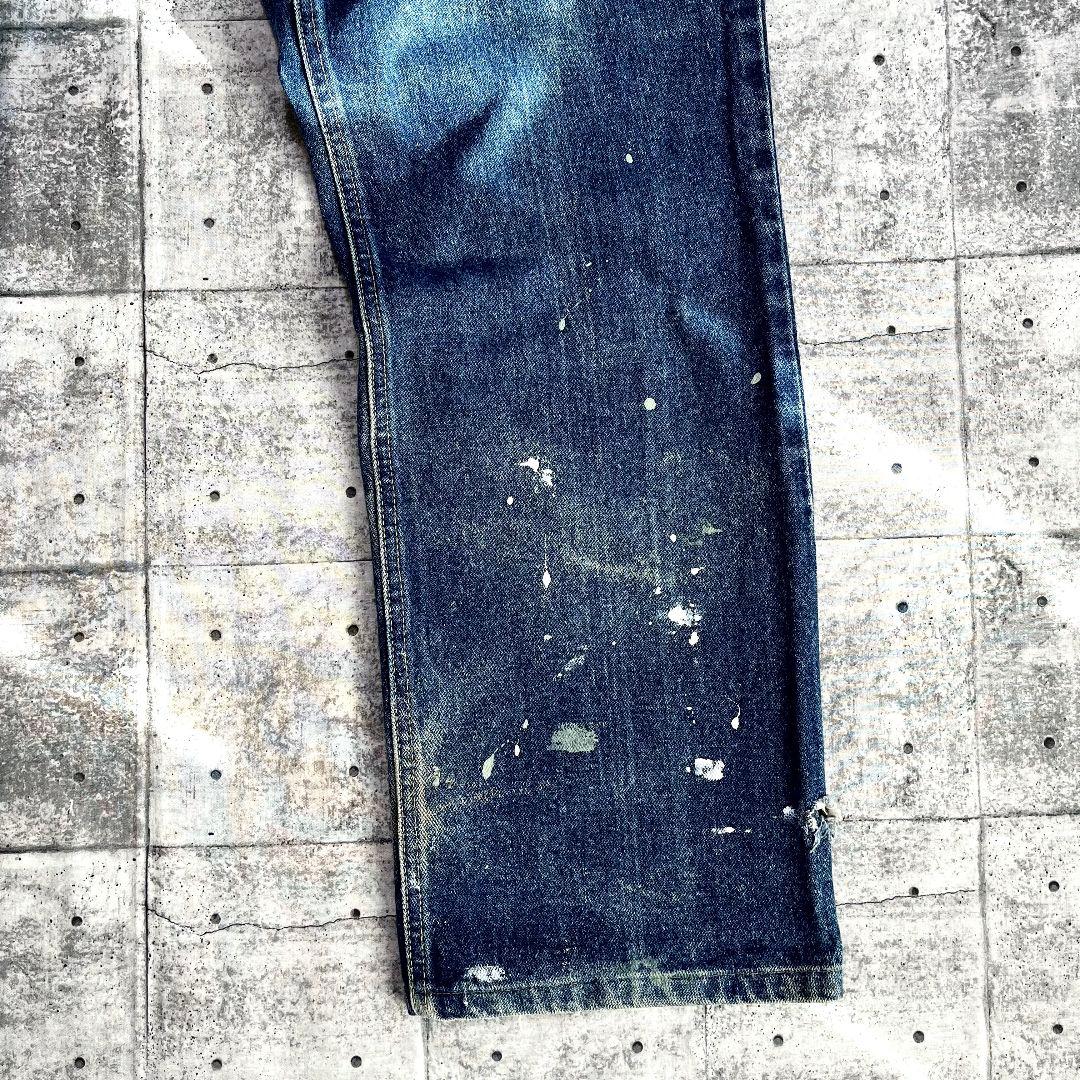 90-00s Carhartt カーハート ペンキダメージ デニムパンツ 36