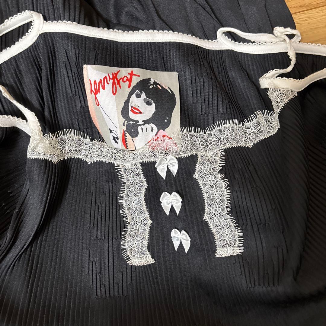 jennyfat ブラック チューリップ キャミワンピース