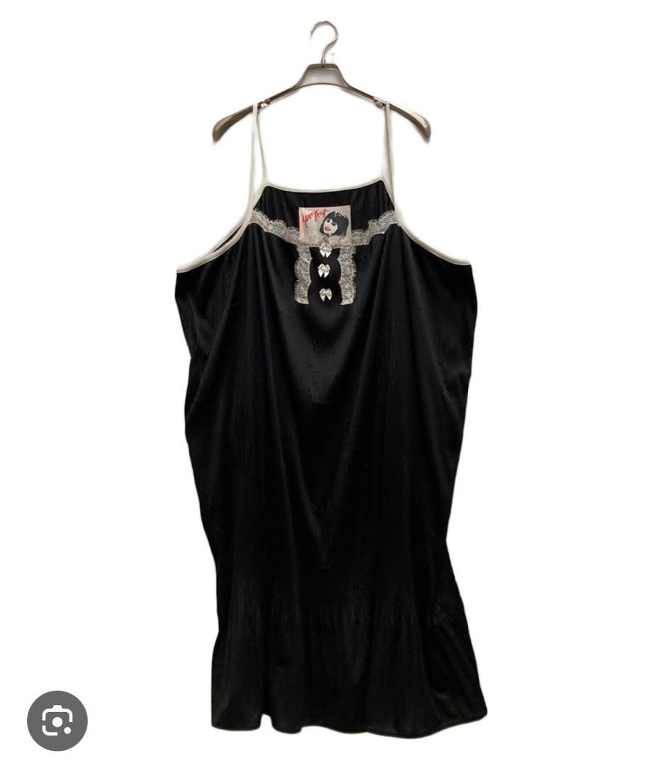 jennyfat ブラック チューリップ キャミワンピース