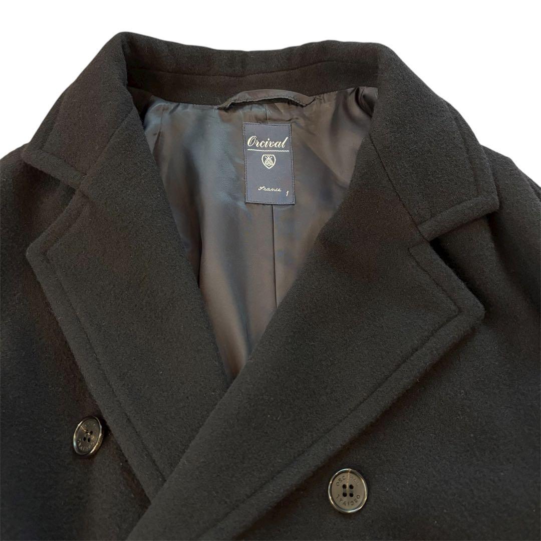 ORCIVAL オーシバル チェスターコート ウールモッサベルテッドコート S